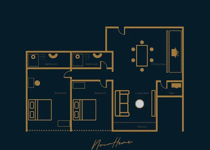 Nowhere 2Br & 2Bath Apartment With Balcony @ Reizz Residences